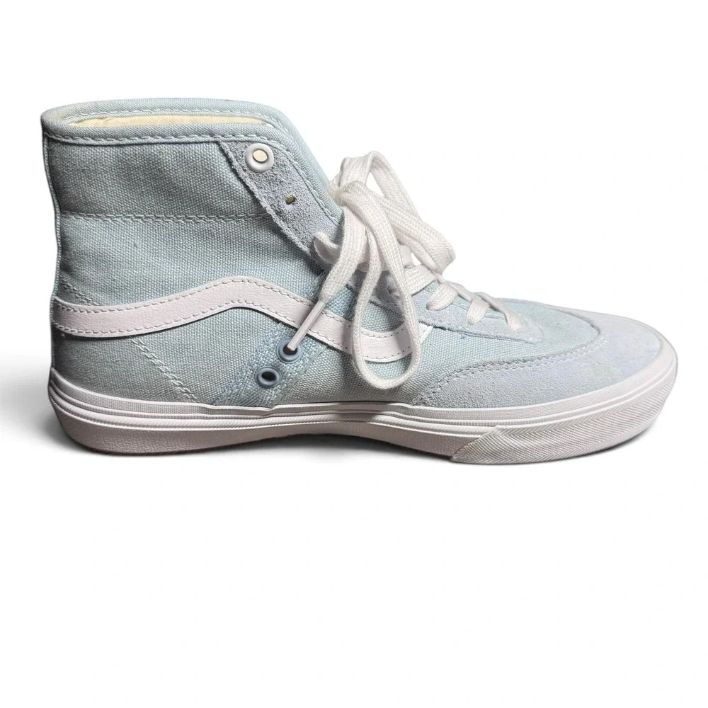 Vans Gilbert Crockett Pro Mid Men's 8 Winter Sky White Skate Shoes NWOB